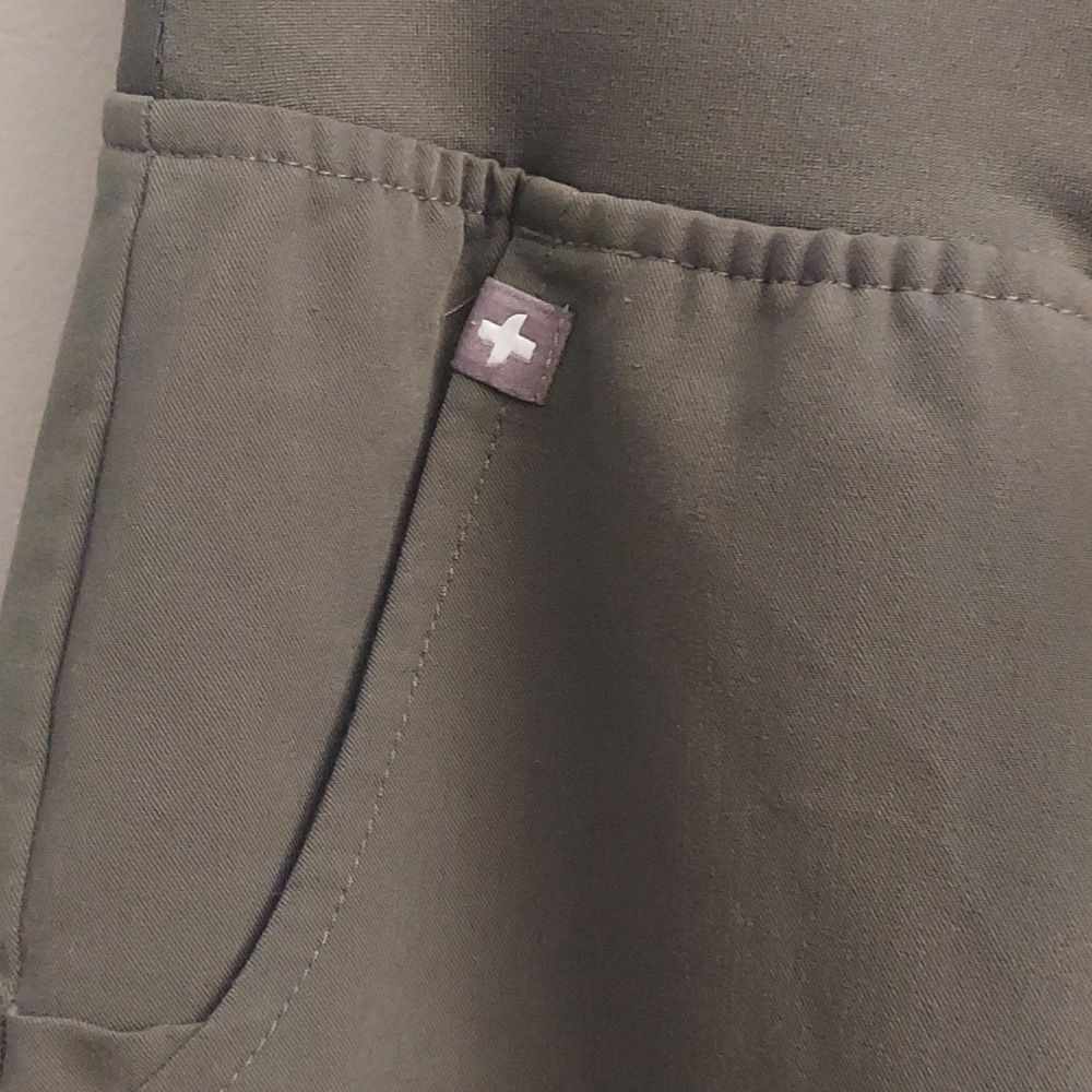 FIGS Army Green Zamora Jogger Scrub Pants - Picture 6 of 15
